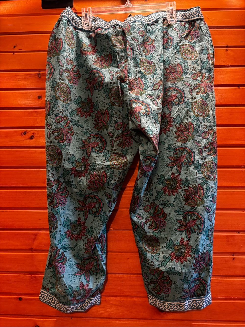 Sundance Teal Floral-Print Relaxed Joggers - Picture 3 of 4
